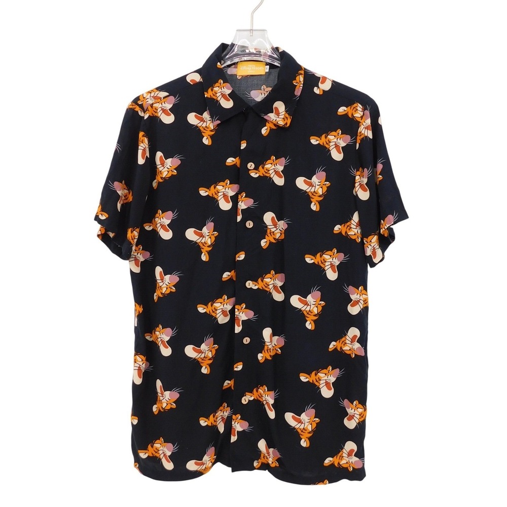 Tokyo Disney‎ Resort Men's Short Sleeve Tigger Hawaiian Shirt Size S